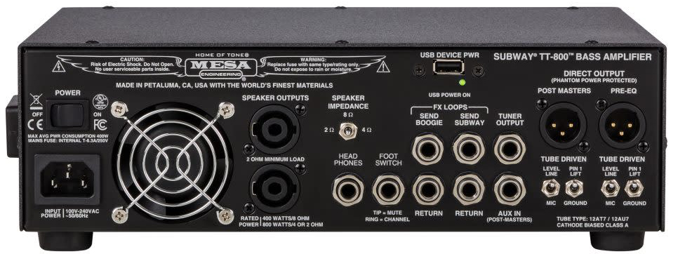 Mesa Boogie Subway Tt800 Bass Amp Metal Head 800w - Versterker top voor bas - Variation 1