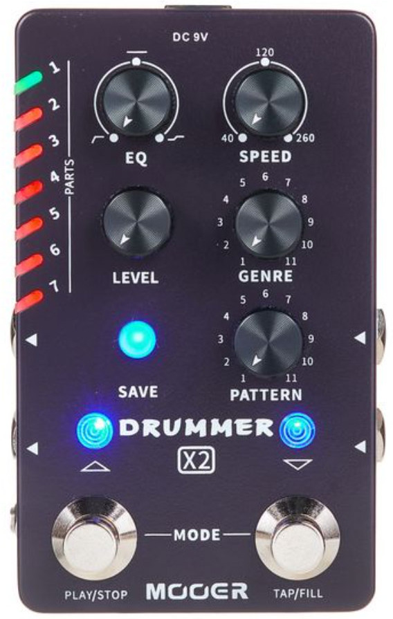 Mooer Drummer X2 Drum Machine Pedal - Drummachine - Main picture