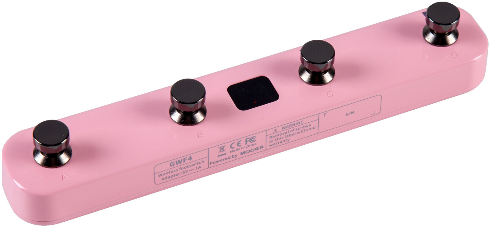 Mooer Gwf4 Gtrs Wireless Footswitch Shell Pink - Volume/boost/expression effect pedaal - Main picture