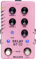 Reverb/delay/echo effect pedaal Mooer D7X2 Delay