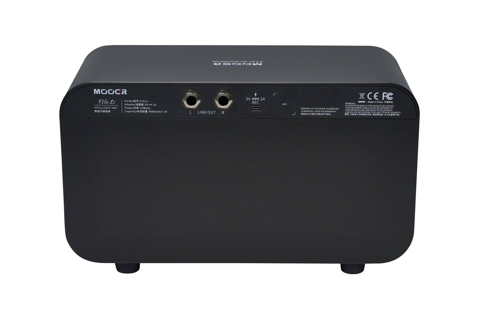 Mooer F15i Li 15w 2x2 Black - Combo voor elektrische gitaar - Variation 1