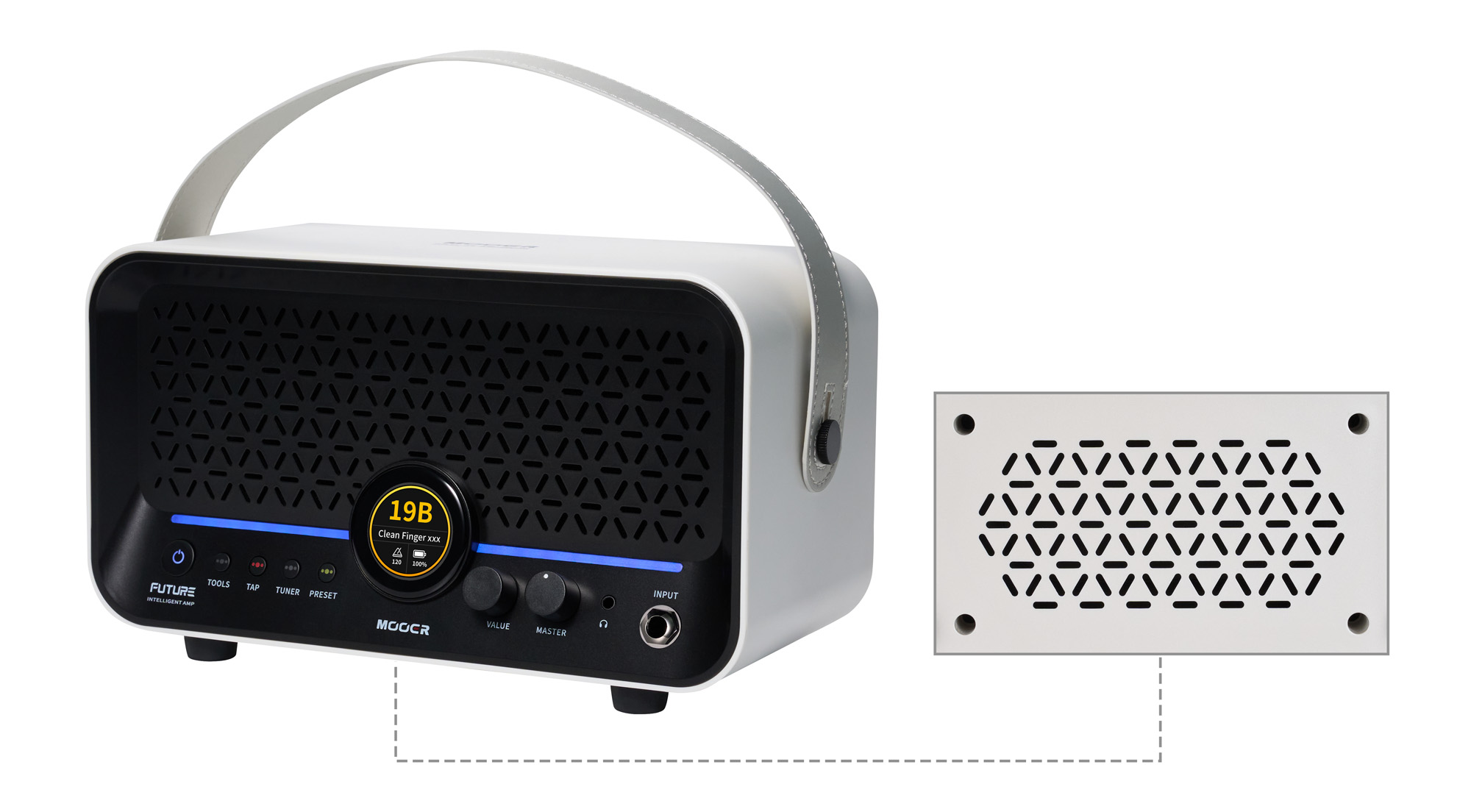 Mooer F15i Li 15w 2x2 Whte - Combo voor elektrische gitaar - Variation 3