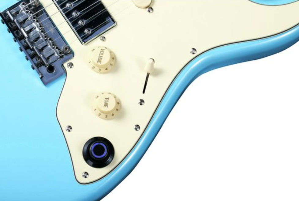 Mooer Gtrs S801 Hss Trem Mn - Sonic Blue - MIDI / Digital elektrische gitaar - Variation 2