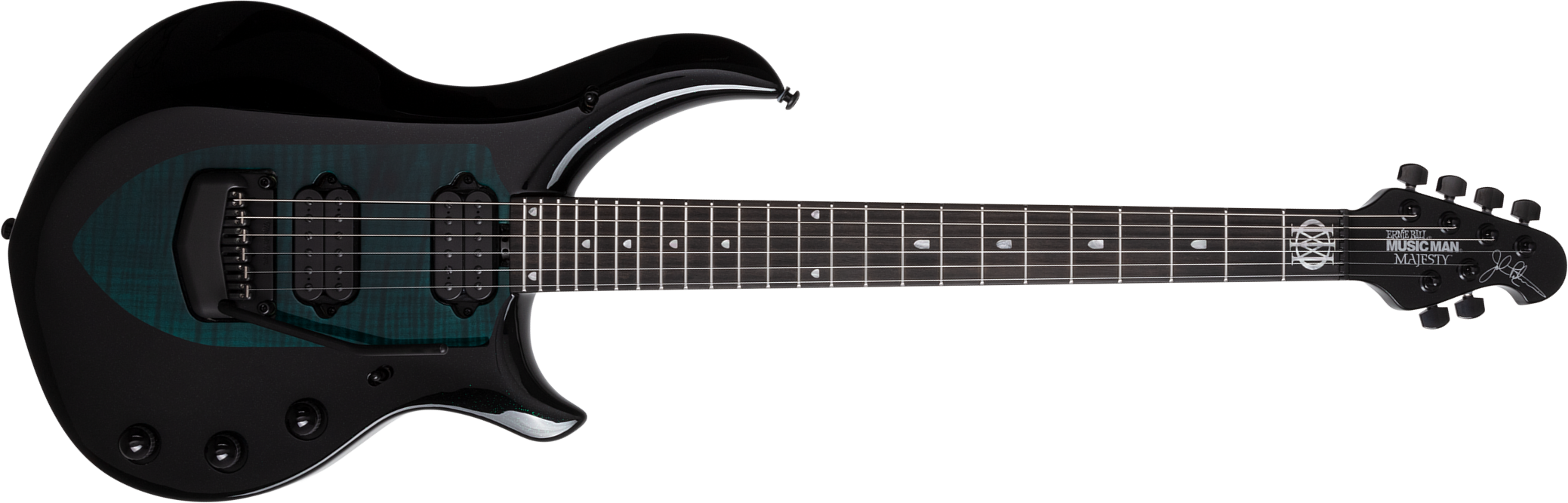 Music Man John Petrucci Majesty 6 Signature 2h Dimarzio Piezo Trem Eb - Emerald Sky - Kenmerkende elektrische gitaar - Main picture