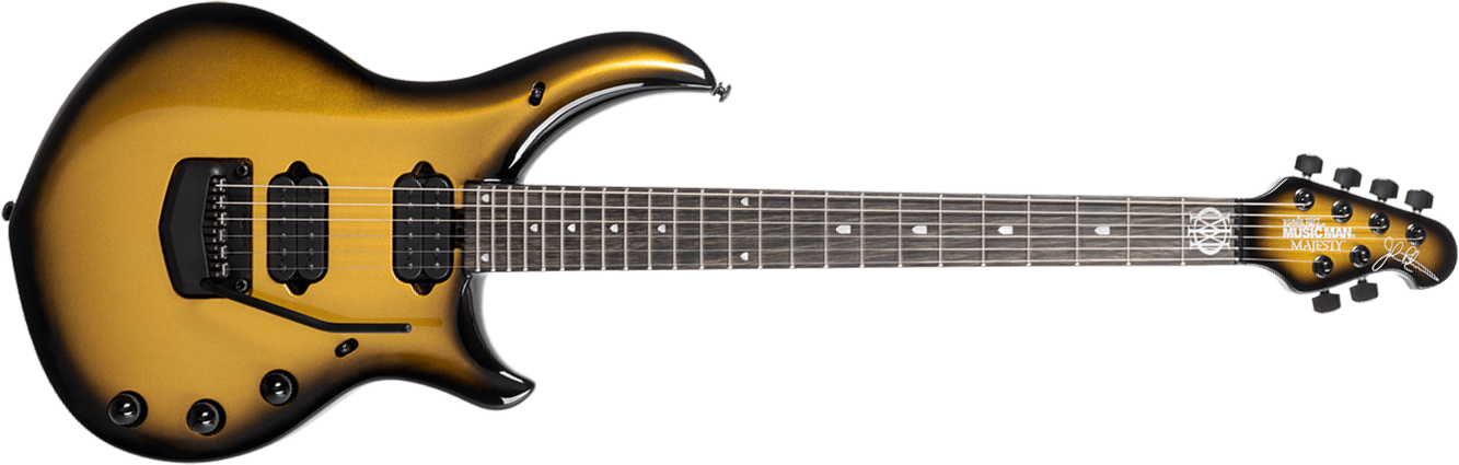 Music Man John Petrucci Majesty 6 Signature 2h Dimarzio Piezo Trem Eb +etui - Gold Eclipse - Kenmerkende elektrische gitaar - Main picture
