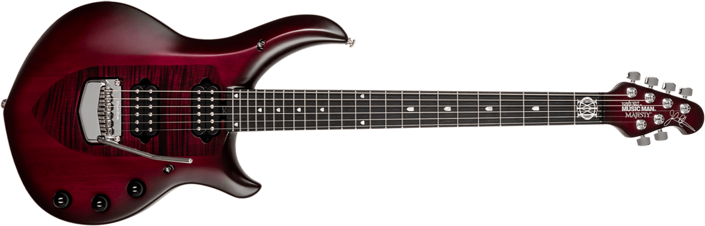 Music Man John Petrucci Majesty 6 Signature 2h Dimarzio Piezo Trem Eb +housse - Amaranth - Kenmerkende elektrische gitaar - Main picture