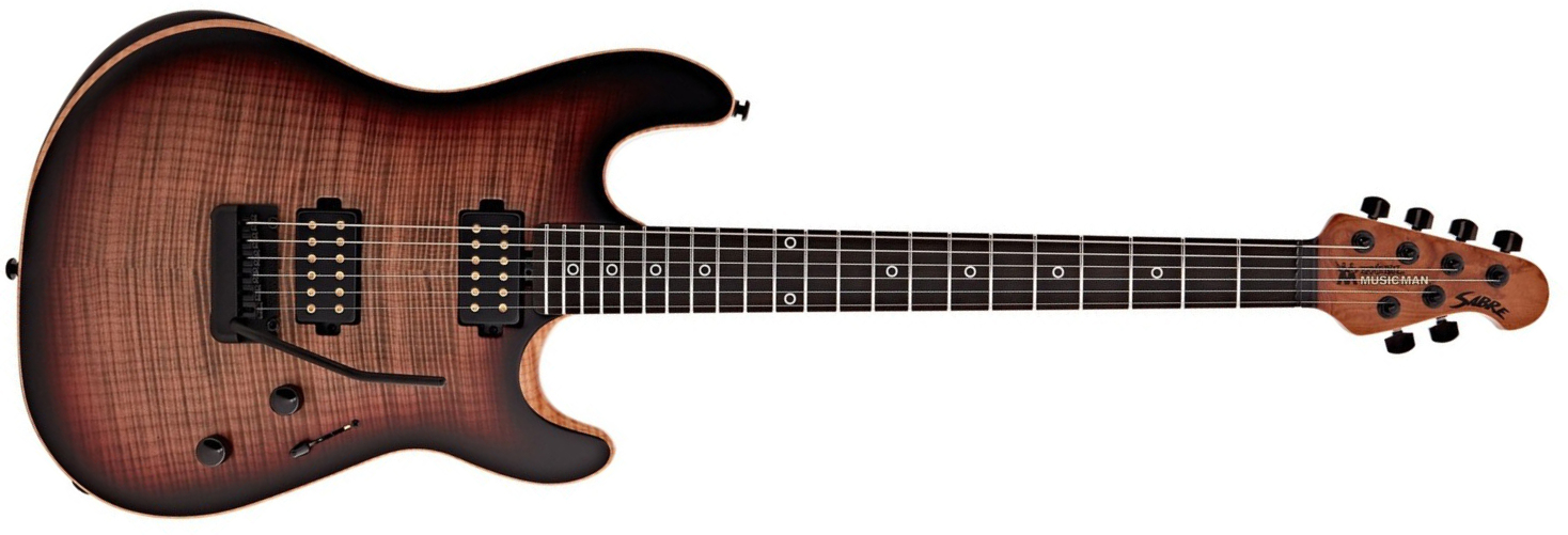 Music Man Rabea Massad Sabre Signature 2h Trem Eb - Vileblood Burst - Kenmerkende elektrische gitaar - Main picture