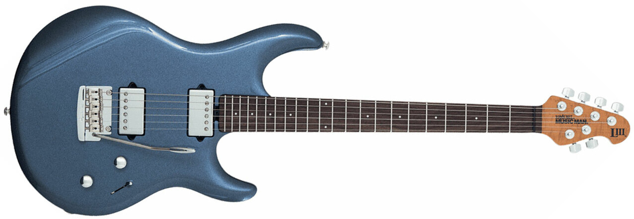 Music Man Steve Lukather Luke Iii 3 Hh Signature Trem Rw - Bodhi Blue - Elektrische gitaar in Str-vorm - Main picture