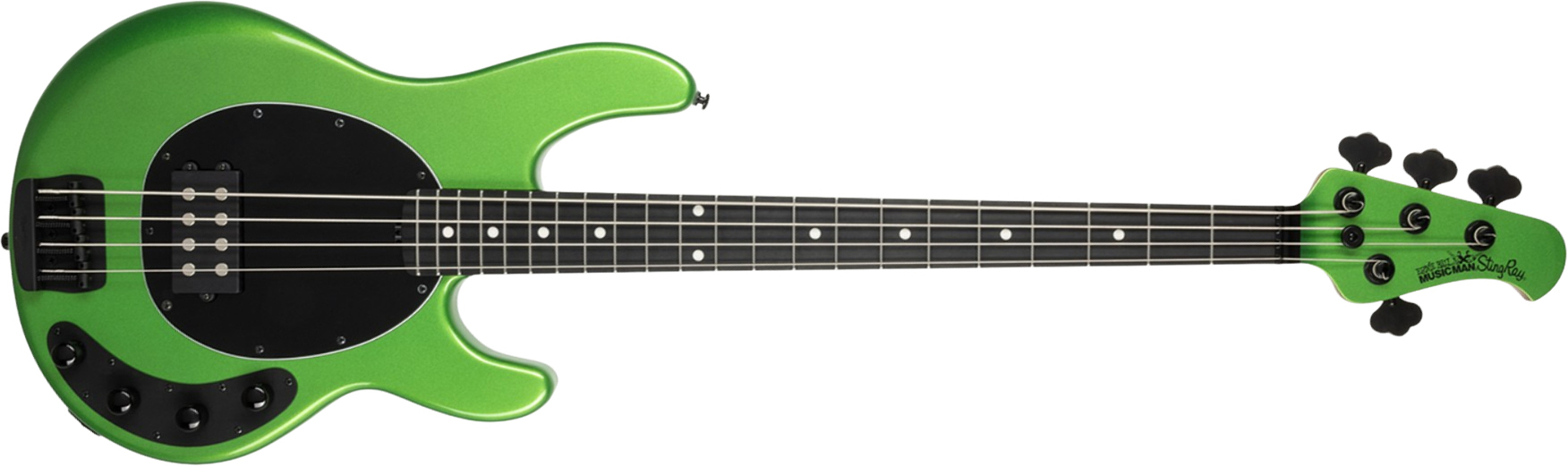 Music Man Stingray Special H Active Eb +etui - Kiwi Green - Solid body elektrische bas - Main picture