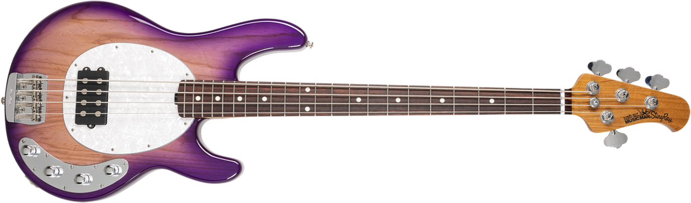 Music Man Stingray Special H Active Rw +etui - Purple Sunset - Solid body elektrische bas - Main picture