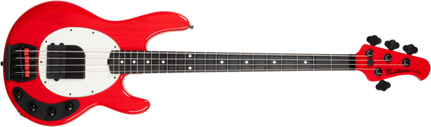 Music Man Tim Commerford Stingray Bass Active Signature Eb - Caliper Red - Solid body elektrische bas - Main picture