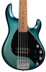 Solid body elektrische bas Music man StingRay Special H 5-String (MN) +Gig Bag - Frost green