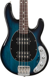 Solid body elektrische bas Music man StingRay Special HH (RW) +Case - Pacific blue burst