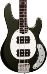Solid body elektrische bas Music man StingRay Special HH +Gig Bag - Fallout Green