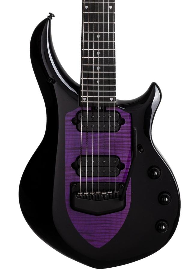 Kenmerkende elektrische gitaar Music man John Petrucci Majesty 7 +Gig Bag - Wisteria blossom