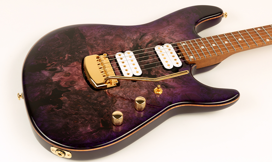 Music Man Jason Richardson 6 Cutlass Signature 6c 2h Trem Mn - Majora Purple - Elektrische gitaar in Str-vorm - Variation 2