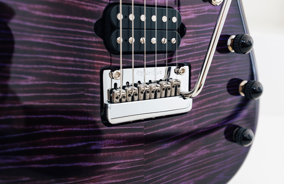 Music Man John Petrucci Jp15 Signature 2h Dimarzio Piezo Trem Mn +housse - Purple Nebula Flame Top - Metalen elektrische gitaar - Variation 3