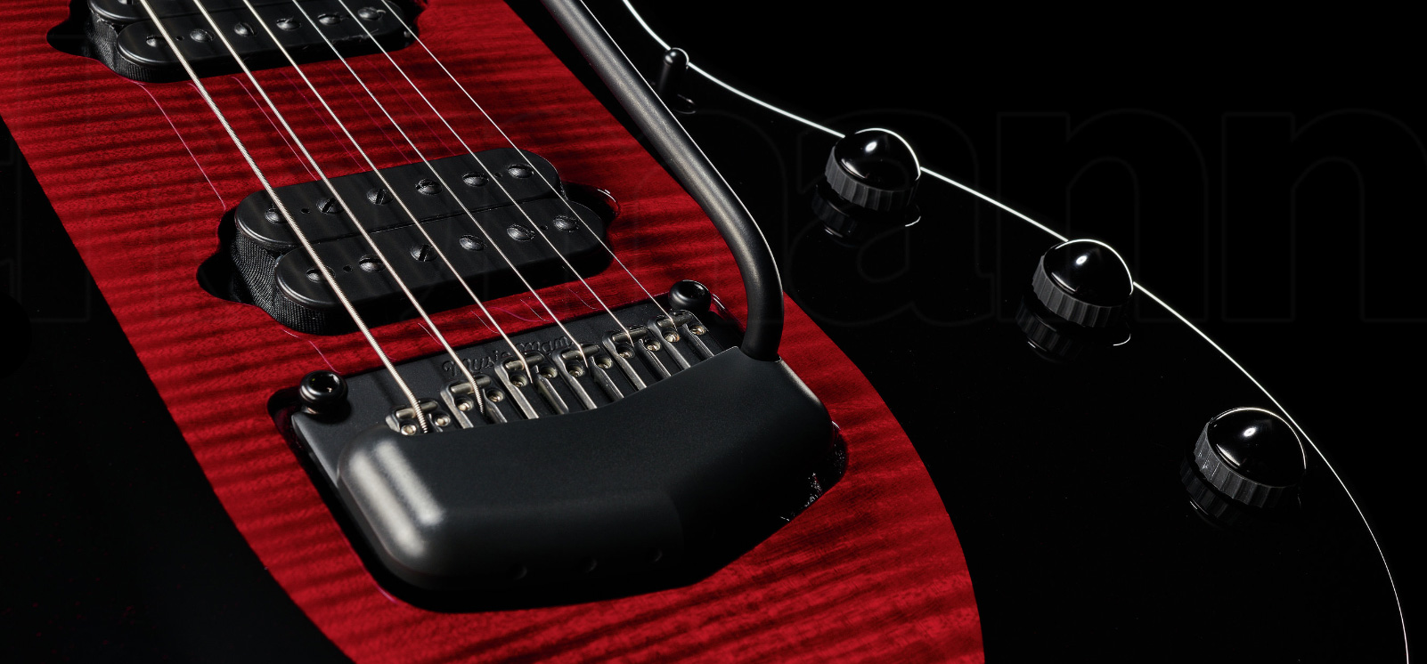Music Man John Petrucci Majesty 6 Signature 2h Dimarzio Piezo Trem Eb - Sanguine Red - Metalen elektrische gitaar - Variation 3