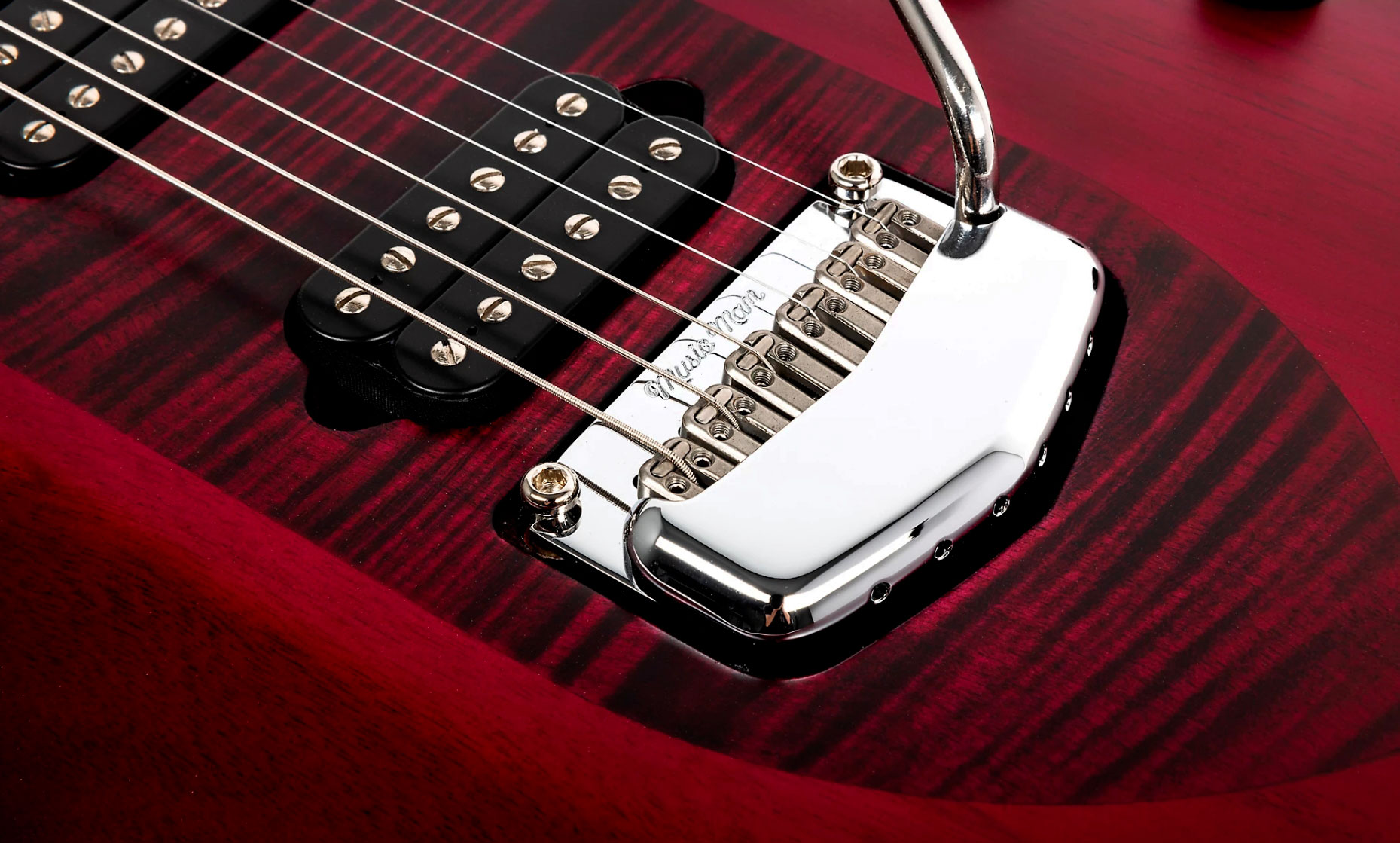 Music Man John Petrucci Majesty 6 Signature 2h Dimarzio Piezo Trem Eb +housse - Amaranth - Kenmerkende elektrische gitaar - Variation 3