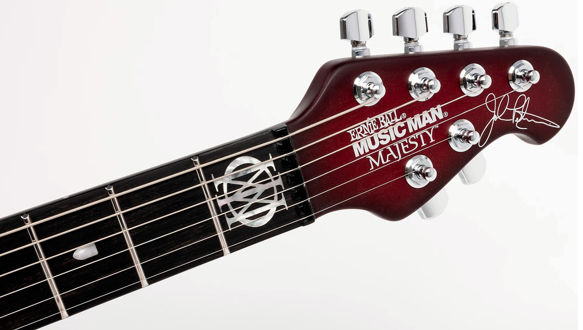Music Man John Petrucci Majesty 6 Signature 2h Dimarzio Piezo Trem Eb +housse - Amaranth - Kenmerkende elektrische gitaar - Variation 4