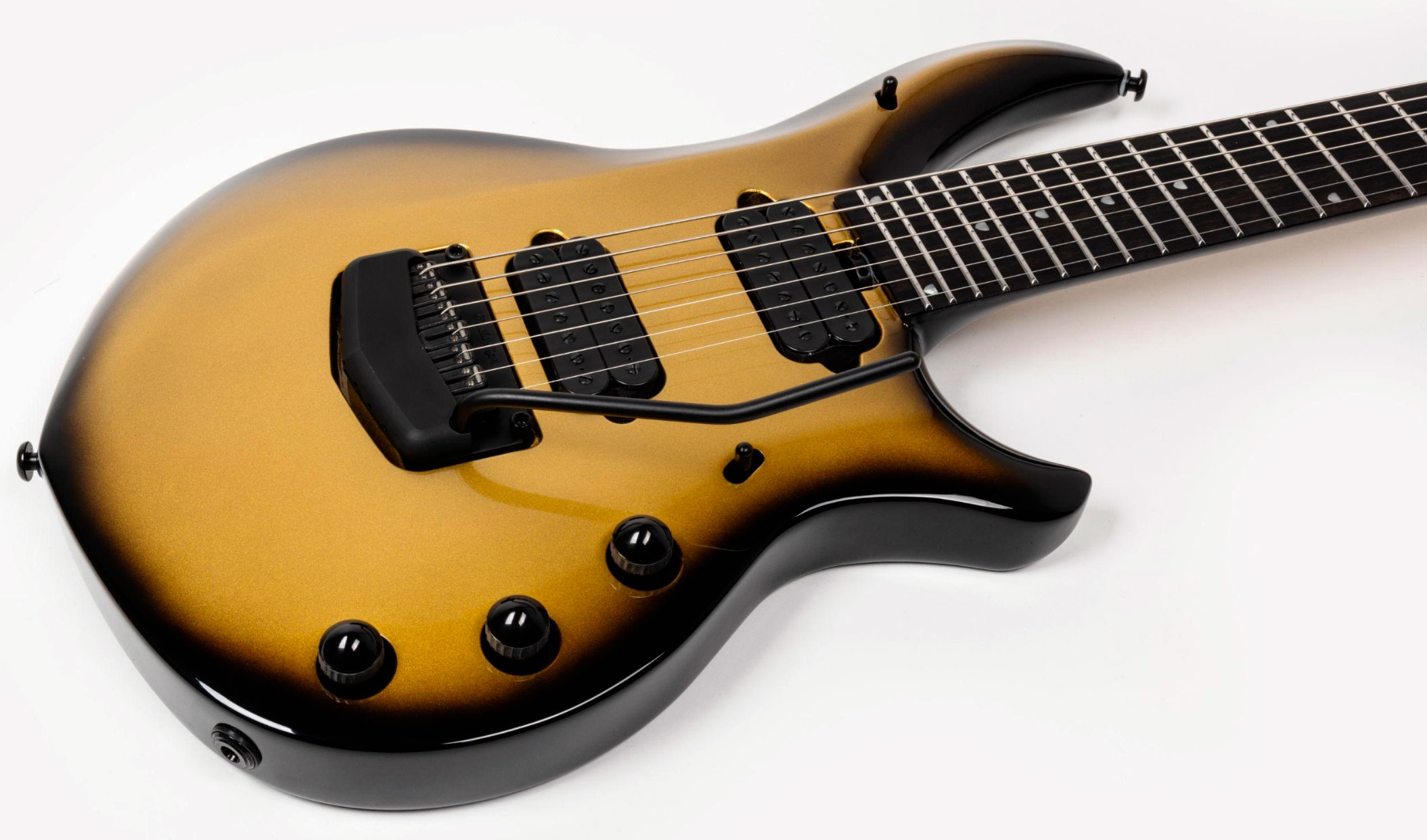 Music Man John Petrucci Majesty 7c Signature 2h Dimarzio Piezo Trem Eb +etui - Gold Eclipse - Kenmerkende elektrische gitaar - Variation 4