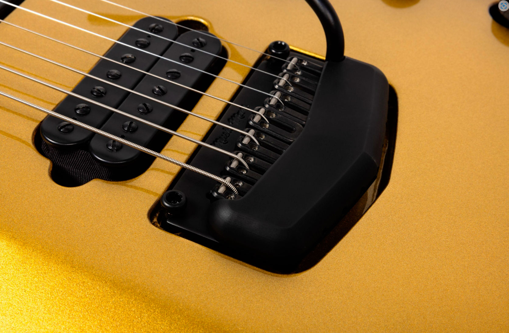 Music Man John Petrucci Majesty 7c Signature 2h Dimarzio Piezo Trem Eb +etui - Gold Eclipse - Kenmerkende elektrische gitaar - Variation 7