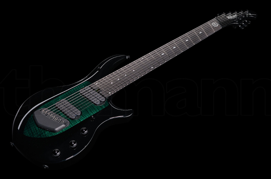 Music Man John Petrucci Majesty 8c Signature 2h Dimarzio Piezo Ht Eb - Emerald Sky - 8 en 9 snarige elektrische gitaar - Variation 2