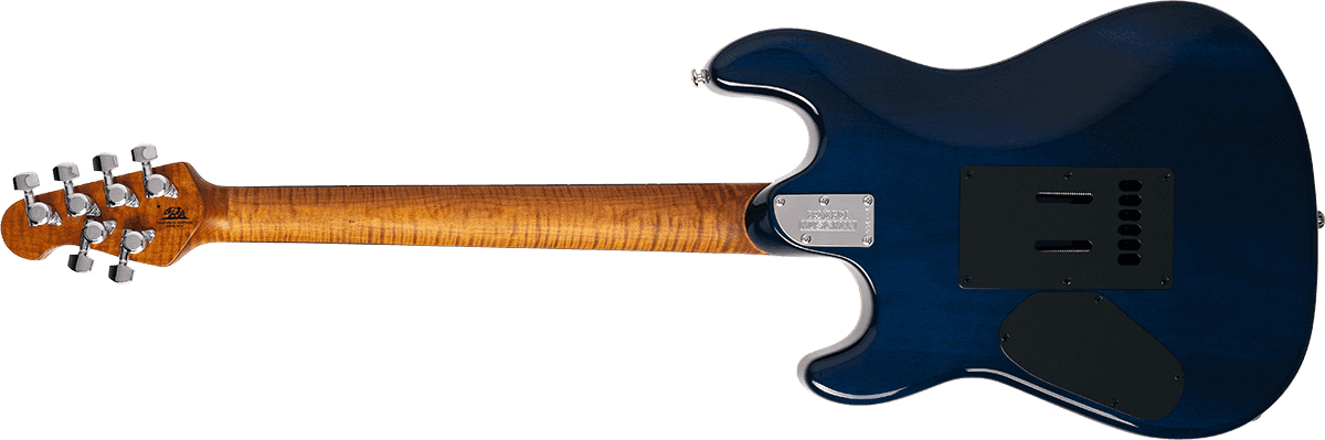 Music Man Sabre Usa 2h Trem Eb - Deep Blue Burst - Elektrische gitaar in Str-vorm - Variation 1