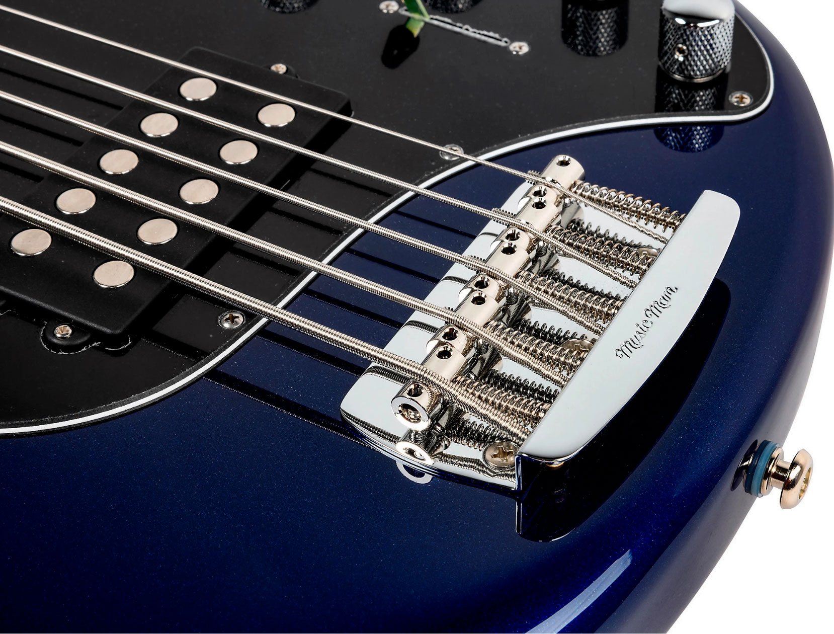 Music Man Stingray Special H 5c Active Rw +housse - Butane Blue - Solid body elektrische bas - Variation 4