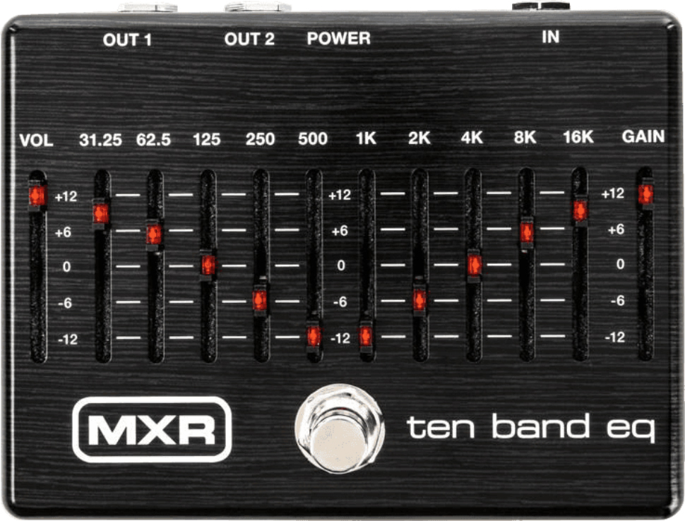 Mxr Ten Band Eq M108s Ltd Black - EQ en enhancer effect pedaal - Main picture