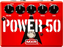 Overdrive/distortion/fuzz effectpedaal Mxr Power 50 Overdrive Tom Morello