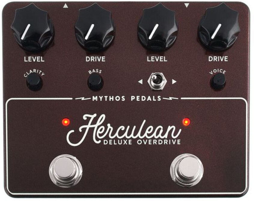 Mythos Pedals Herculean Deluxe Overdrive - Overdrive/Distortion/fuzz effectpedaal - Main picture