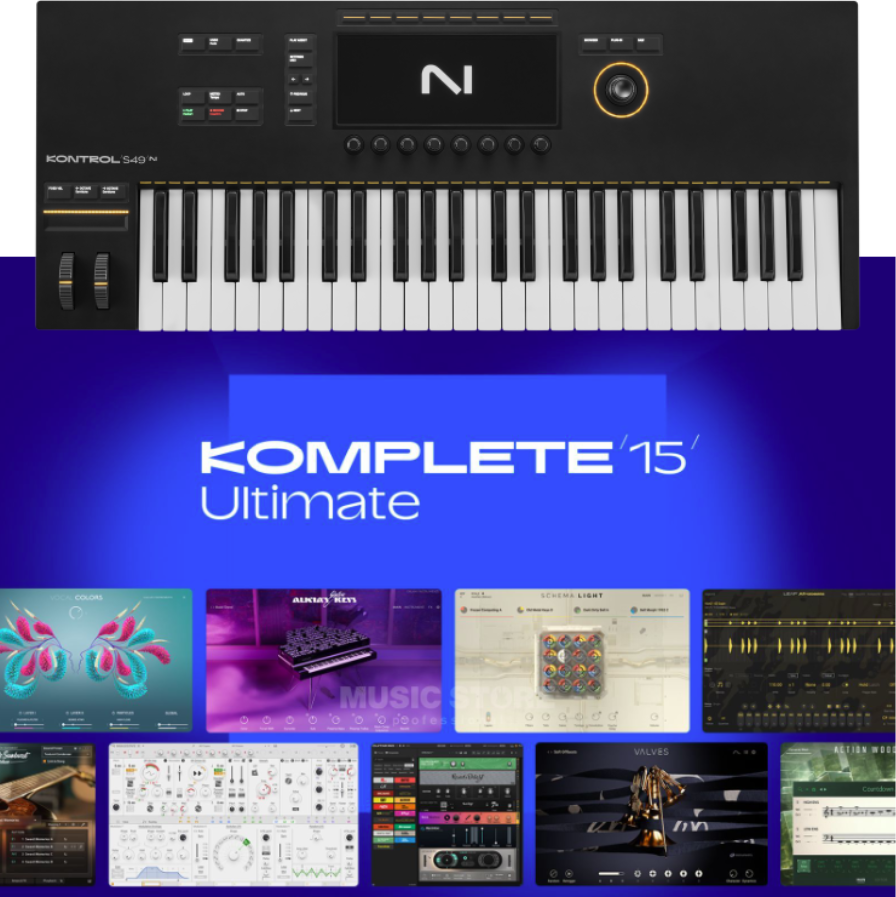 Native Instruments Kontrol S49 Mk3  +  Komplete 15 Ultimate - Masterkeyboard - Main picture