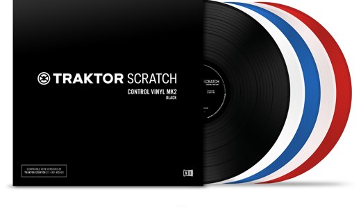 Native Instruments Traktor Scratch Vinyl Blue Mk2 - Timecode Vinyl - Variation 1