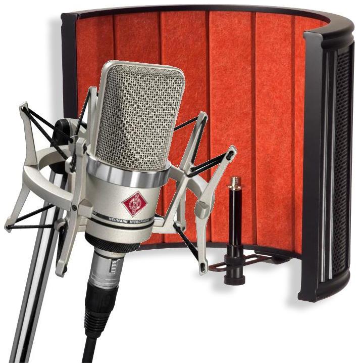 Microfoon set met statief Neumann TLM 102 Studio Set + X-TONE X-Screen Pro