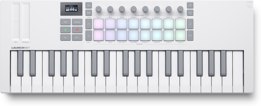 Novation Launchkey Mini 37 White - Masterkeyboard - Main picture