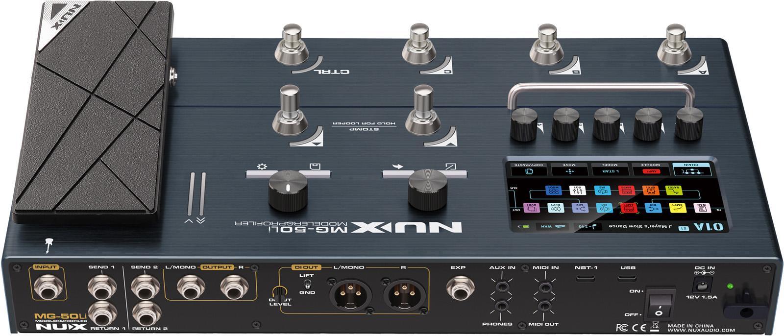 Nux Mg50 Li Guitar & Bass - Multieffecten Pedaal voor Electrische Gitaar - Variation 3