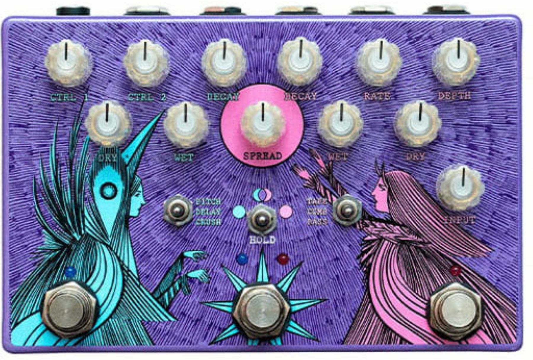 Old Blood Noise Dark Light Ltd Dual Reverb - Reverb/delay/echo effect pedaal - Main picture