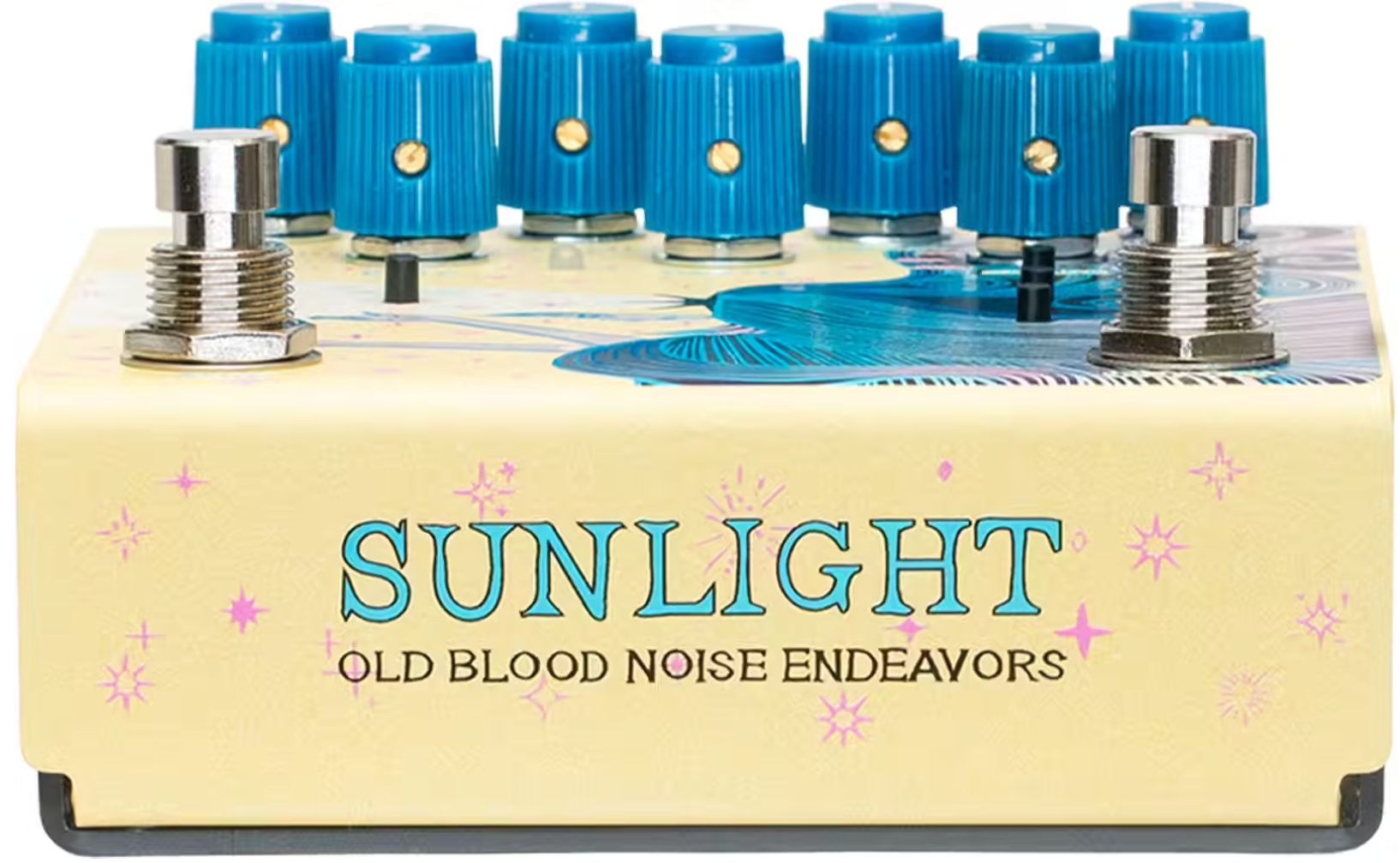 Old Blood Noise Sunlight Stereo Reverb Yellow - Reverb/delay/echo effect pedaal - Variation 2