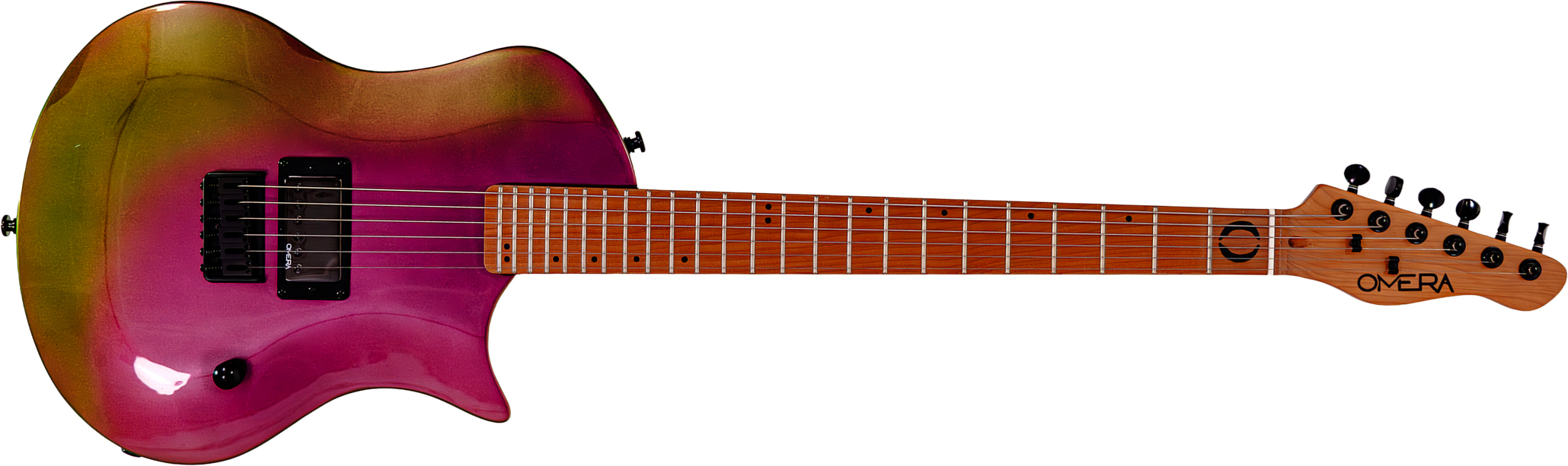 Omera Guitars Lesly 1h Ht Mn - Petrol Chameleon - Single cut gitaar - Main picture