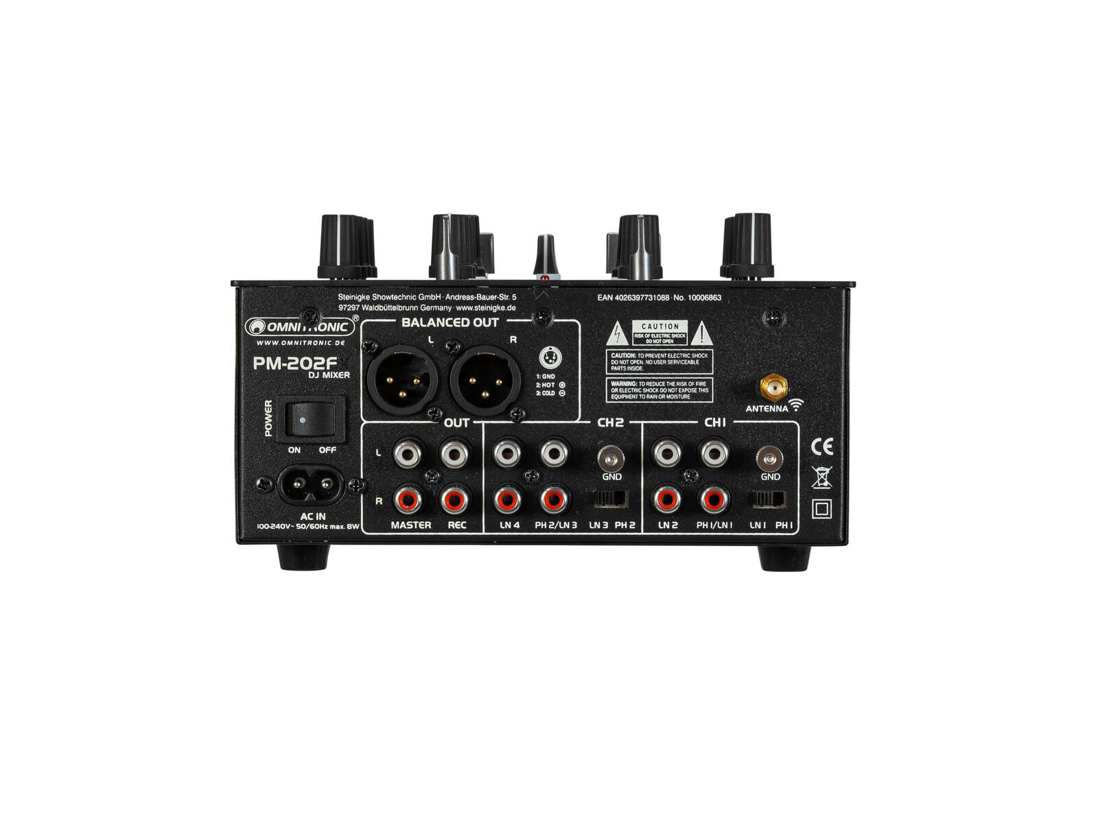 Omnitronic Pm-202f - Analoge Mengtafel - Variation 2