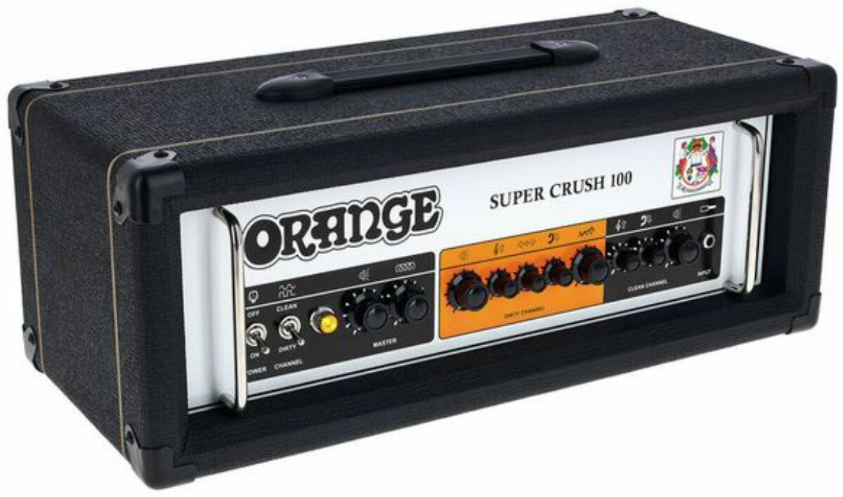 Orange Super Crush 100 Head 100w Black - Gitaarversterker top - Main picture