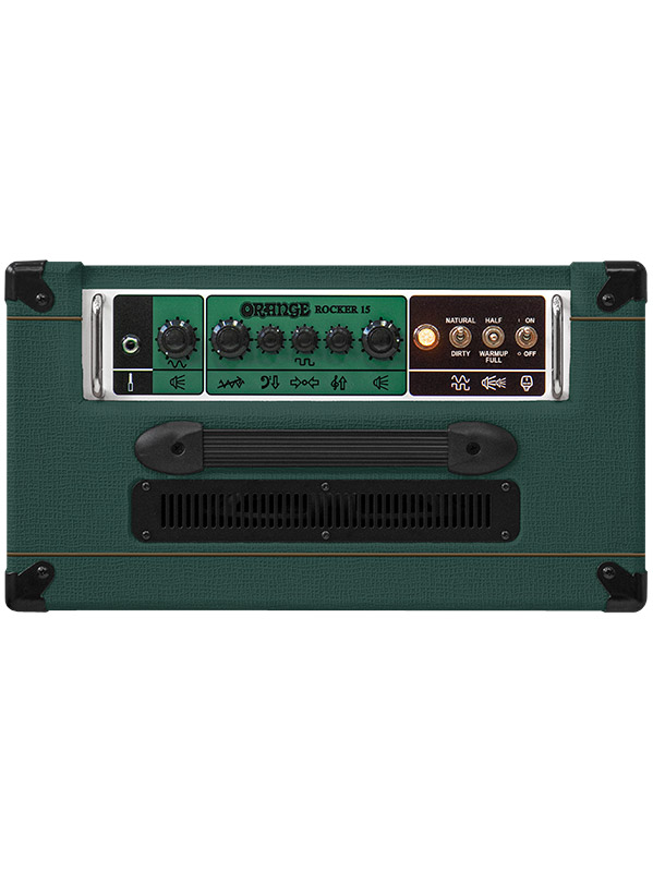 Orange Rocker 15 0.5/1/7/15w 1x10 Green Ltd - Combo voor elektrische gitaar - Variation 1