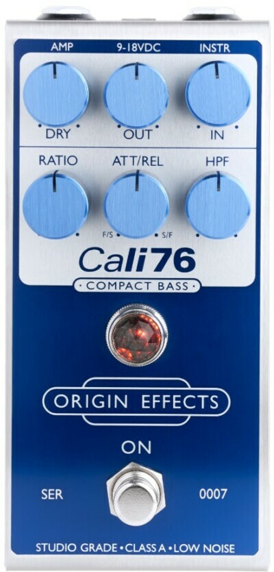 Origin Effects Cali76 Compact Bass Compressor Blue Edition - Compressor/sustain/noise gate effectpedaal - Main picture