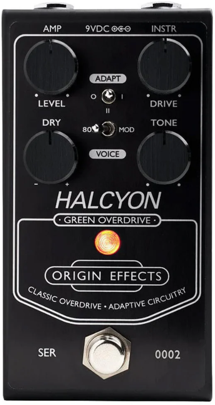 Origin Effects Halcyon Green Black Edition Overdrive - Overdrive/Distortion/fuzz effectpedaal - Main picture