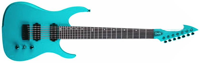 Ormsby Hype Gti-s 7 Standard Scale Hh Ht Eb - Blue Azure - 7-snarige elektrische gitaar - Main picture