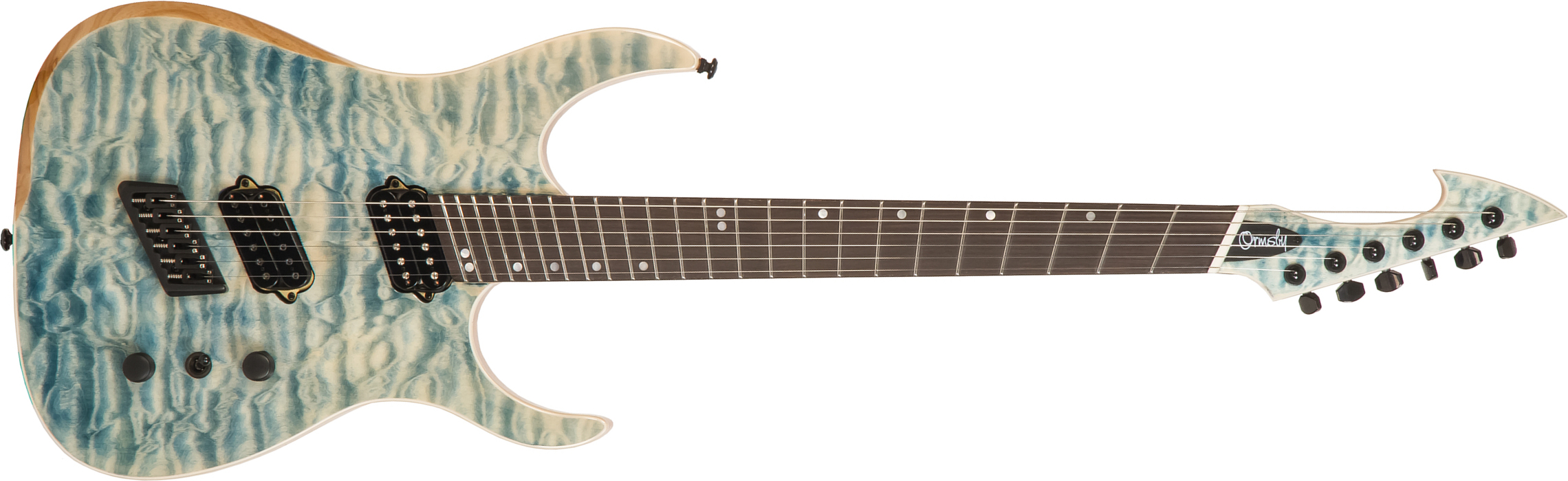 Ormsby Hype Gtr 6 Ash Multiscale 2h Eb +housse - Denim - Multi-scale gitaar - Main picture