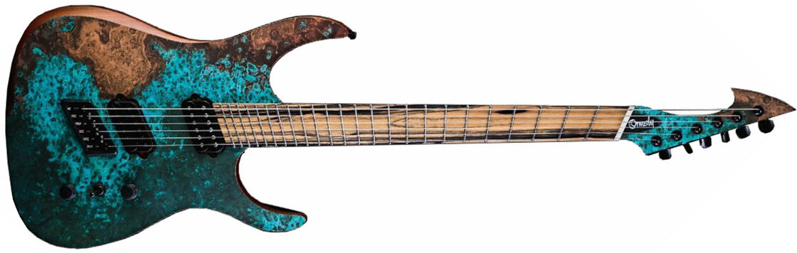 Ormsby Hype Gtr Elite 8c Multiscale 2h Ht Eb - Copper Print - Multi-scale gitaar - Main picture