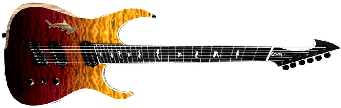 Ormsby Hype Gtr Shark 6c Multiscale 2h Ht Eb - Sunset - Multi-scale gitaar - Main picture
