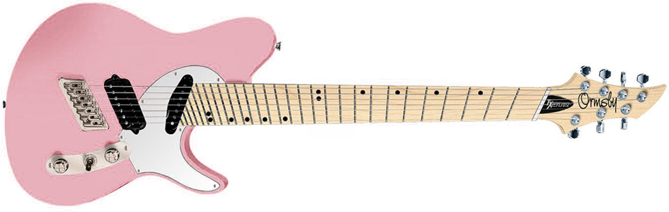 Ormsby Tx Gtr Vintage 7c Multiscale Hs Ht Mn - Shell Pink - Multi-scale gitaar - Main picture